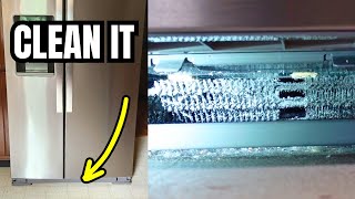 Dust Be Gone How to Remove Dust from Your Refrigerator Coils [upl. by Enylhsa]