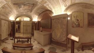 360 Video Inside the Tomb of St Peter at the Vatican [upl. by Rettuc]