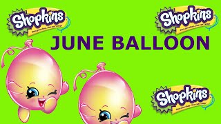 Shopkins Toys Ultra Rare Season 4 Toys June Balloon Drawing Fun Learn to Draw Shopkins [upl. by Ailefo]