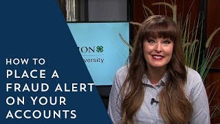 How to Place a Fraud Alert on Your Accounts [upl. by Suu714]