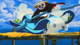 Po Saves Village from GIANT Stingray  KUNG FU PANDA 4 quotPo Vs Light amp Dark Shifuquot Trailer NEW 2024 [upl. by Kreitman]