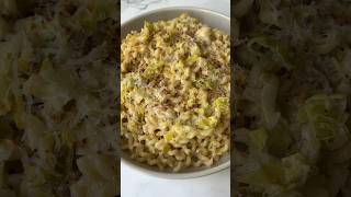 Creamy Leek Lemon Pasta with Toasted Breadcrumbs [upl. by Gnaht]