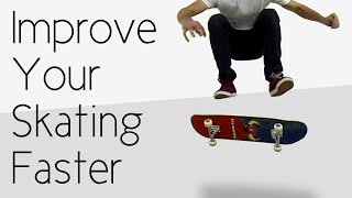 How To Improve Your Skateboarding Faster [upl. by Verada]