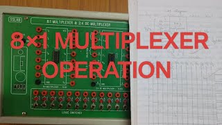 How to do 8×1 Multiplexer Operation [upl. by Anselmo887]