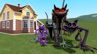 ALL CATNAP VS HOUSES POPPY PLAYTIME CHAPTER 3  Garrys Mod [upl. by Bebe]