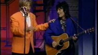 Rod Stewart sings Maggie May live on Letterman 1993 [upl. by Suiradal87]