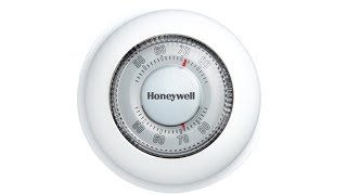 Honeywell Round Heat Only Non Programmable Manual Thermostat CT87K1004 [upl. by Jock]