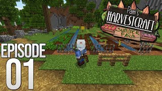 LETS GET TO FARMING  Pams HarvestCraft Summer Farm Ep01  Minecraft Bedrock [upl. by Sabah]