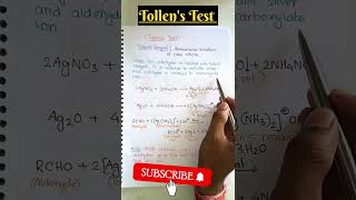 ❌ Tollens Test 🔥🔥🔥shorts neet iitjee jeemains boards viralshorts [upl. by Adonis]