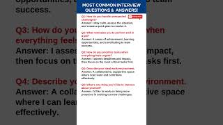 5 Most Important Job Interview Questions and Answers [upl. by Clem]