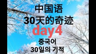 day4중국어 30일의 기적0부터 실용 중국어 배우기말하기 시험 필수 구문100표준어때문에 그래서 [upl. by Airdna626]