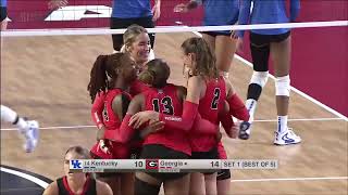 Kentucky vs Georgia  Women Volleyball Nov 32024 [upl. by Utas]