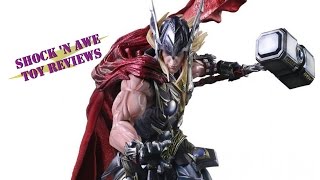 Square Enix Marvel Universe Play Arts Kai Thor Review [upl. by Osman]