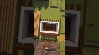 Easy Slovakia House shorts minecraft [upl. by Kinelski391]