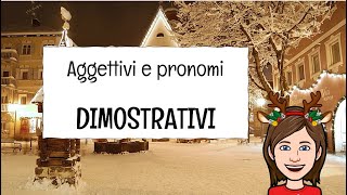 Aggettivi e pronomi dimostrativi [upl. by Nortna]