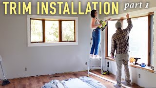 Were installing trim in our fixer upper Part 1 [upl. by Enrika944]