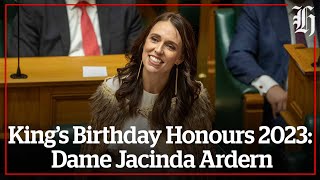 Dame Jacinda Ardern is honoured in Kings Birthday Honours list 2023  nzheraldconz [upl. by Neetsirhc]