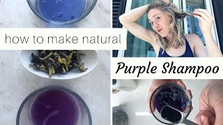 DIY Purple Shampoo  actually NATURAL PURPLE TONER FOR COOL BLONDE HAIR [upl. by Cleavland]