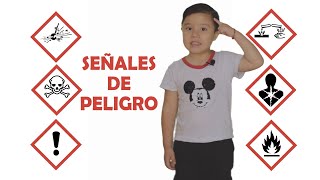 CONOCIAS estas SEÑALES de peligro para niños PICTOGRAMAS  aprendiendo con liang [upl. by Keithley]