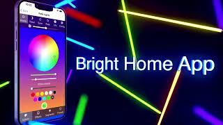 Bright Home APP  Permanent Holiday Lights  WLED [upl. by Atinuaj]