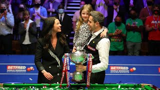 Mark Selby Lifts the 2021 World Championship Trophy  FULL CELEBRATIONS amp POST MATCH [upl. by Eyllib]