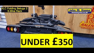 Best ebike car rack for under £350 XLC Folding 2 bike e bike carrier for tow bar including lights [upl. by Dixon526]