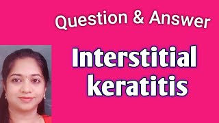 Interstitial keratitis  Syphilitic IK Ophthalmology  MBBS Theory Optometry [upl. by Gierk]