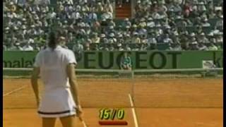 Sabatini vs Seles Roma 1992 Final 1011 [upl. by Corron]