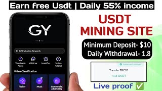 New Usdt Mining Website 2024  Earn Free Usdt  Best Usdt Investment Website  Usdt Mining sites [upl. by Marks]