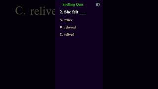 Spelling Quiz part1 english spelling spellingtest englishquiz [upl. by Nagyam266]