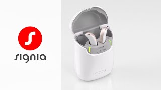 How to turn Styletto X hearing aids on and off  Signia Hearing Aids [upl. by Sardella]