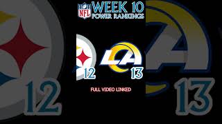 NFL Week 10 Power Rankings nfl nflpowerrankings nflfootball [upl. by Ahsinwad]