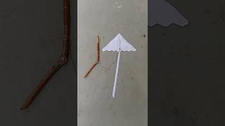 A4 SIZE PAPER FLYING KITE HOW TO MAKE A4 FLYING KITE MAKING EASY PAPER KITE craft kitepaperkite [upl. by Esac699]