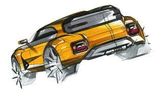 How to marker technique a car Concept CUV [upl. by Dorcus]