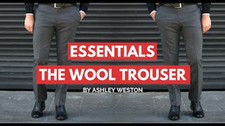 Wool Trousers and Pants  Mens Wardrobe Essentials  Dress Pants Slacks Dress Trousers [upl. by Oluap]