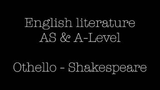 Small Othello quotes and analysis  English literature AS amp ALevel [upl. by Jordain]