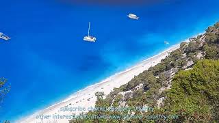 Greece Lefkada  Lefkas Island Egremni Beach observation deck [upl. by Itisahc924]