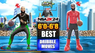 Season 4  BEST DRIBBLE Moves for SMALL amp TALL GUARDS🤯 in NBA 2K24  Move like a COMP PG [upl. by Chinua]