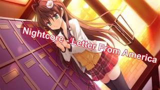 NIGHTCORE The Proclaimers Letter From America [upl. by Ahsitil529]