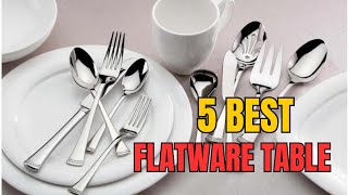 Top 5 Best Flatware Review in 2024🔥 [upl. by Pepi]