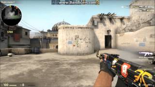 CSGO Skin Show AK47 Blue Laminate with 4 EMS One Katowice 2014 stickers [upl. by Garlaand559]