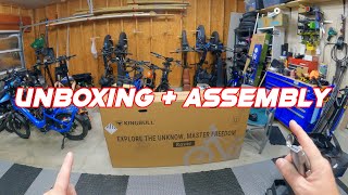 Kingbull Rover Ebike Unboxing  Assembly  Full suspension Fat Tire Electric Bike [upl. by Olsson335]