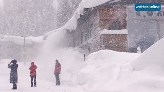 Schnee ohne Ende in den Alpen 07012019 [upl. by Dian326]