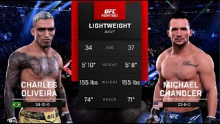 FULL FIGHT  Charles Oliveira Vs Michael Chandler UFC 309 [upl. by Chimene586]