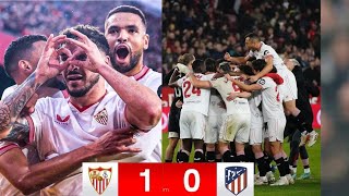 Sevilla vs Atletico Madrid 10 highlights 2024 la liga [upl. by Llereg313]