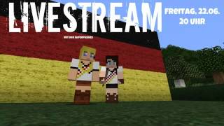 Livestream 22 Juni • 20 Uhr • Fußball amp Minecraft [upl. by Marquez]