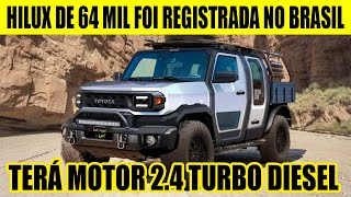 TOYOTA HILUX CHAMP PICAPE PARA TRABALHO FOI REGISTRADA NO BRASIL [upl. by Attikram545]