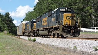 HD CSX 8635 leads CSX Q23520 in Haralson GA [upl. by Arturo]