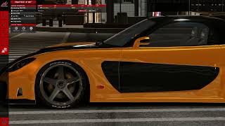 Mazda RX7 Veilside Pushin P Tuned  Assetto Corsa SIM [upl. by Maridel447]