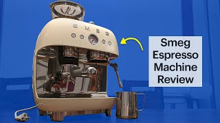 Smeg Manual Espresso Machine with Frother and Coffee Grinder Review [upl. by Anibor19]